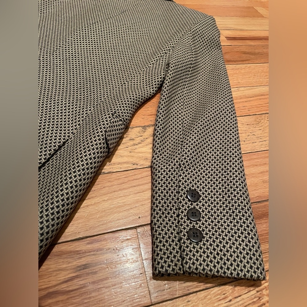 Missoni Donna 100% Wool Black/White Geometric Blazer Made In Italy Womens Size 6 - Picture 8 of 14